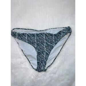 Gianni Bini Women's XS Black Leaf Print Bikini‎ Bottoms